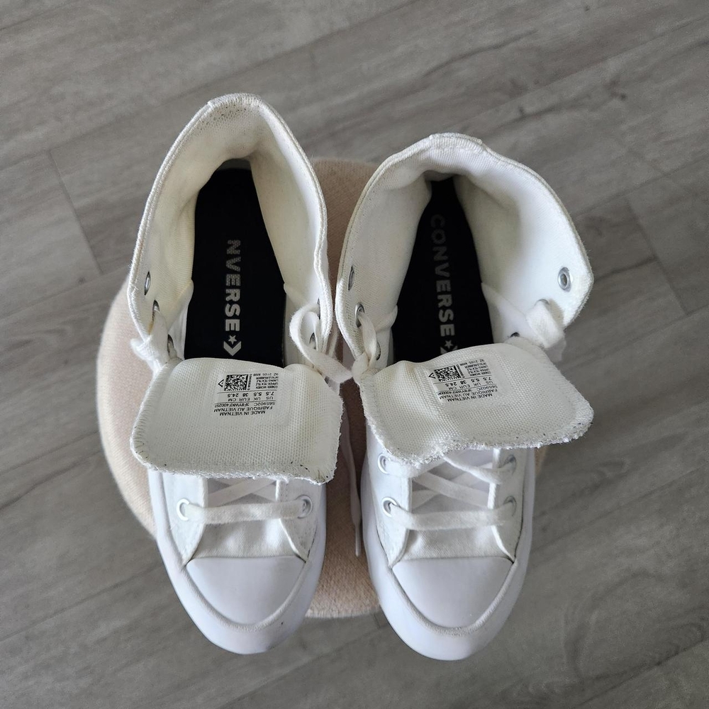 Converse White High-Top Sneakers